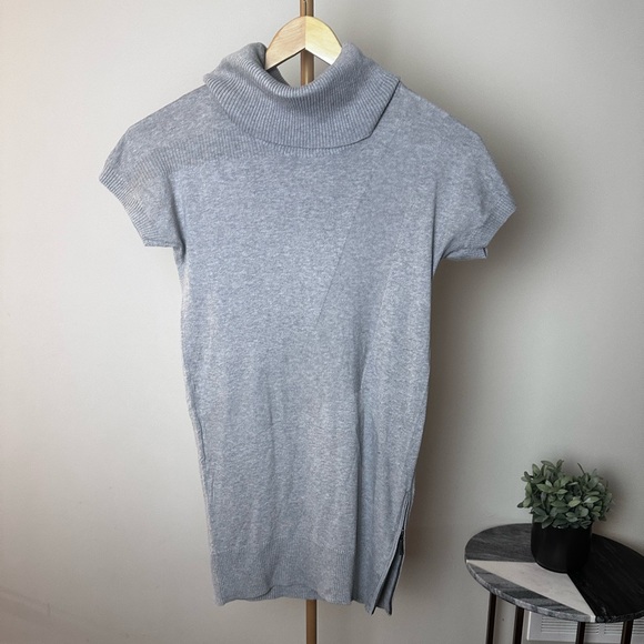 MEXX turtleneck short sleeve gray sweater size M - Picture 1 of 9